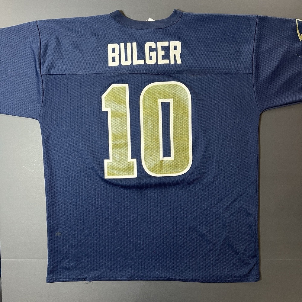 Vintage St Louis Rams Jersey Mens Large NFL Football Marc Bulger #10 - Picture 6 of 9